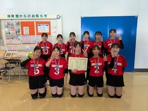 バレー部準優勝