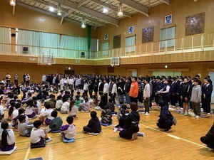 在校生の合唱練習