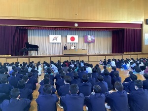 3学期修了式代表挨拶